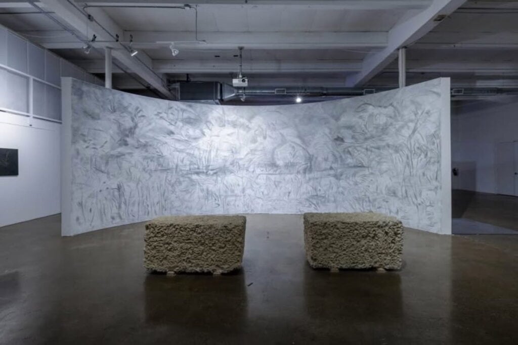 Large installation at Locust Projects in Miami