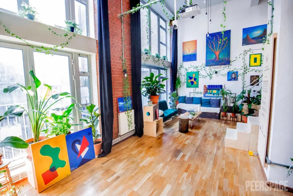 double height studio in London