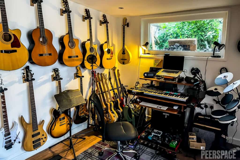 music studio in a london garden