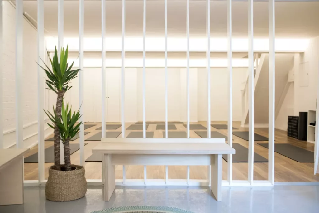 a yoga studio event space in London