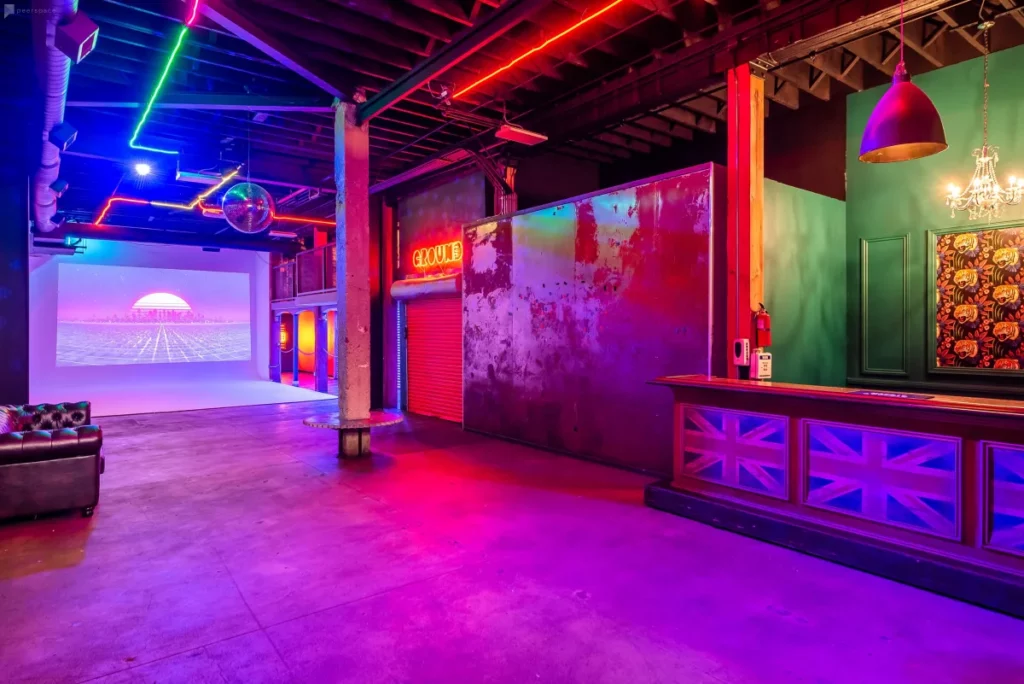 a london-style warehouse event space