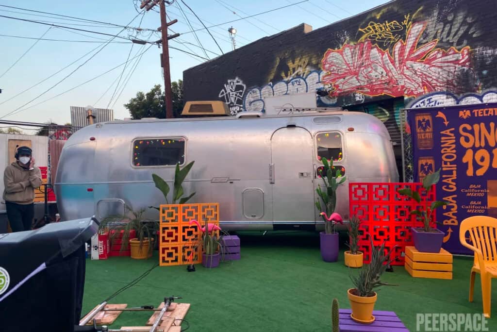 Classic Vintage Airstream on Grafitti Lot