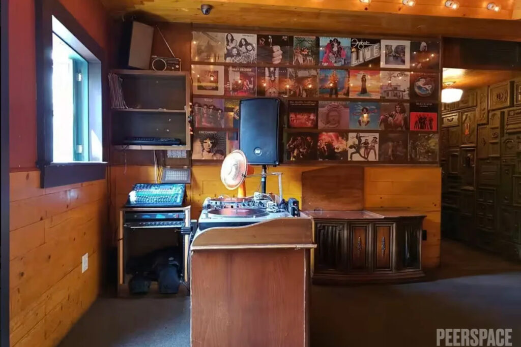 Funky '70s Retro Bar With An Airstream Trailer & Backyard Bbq.