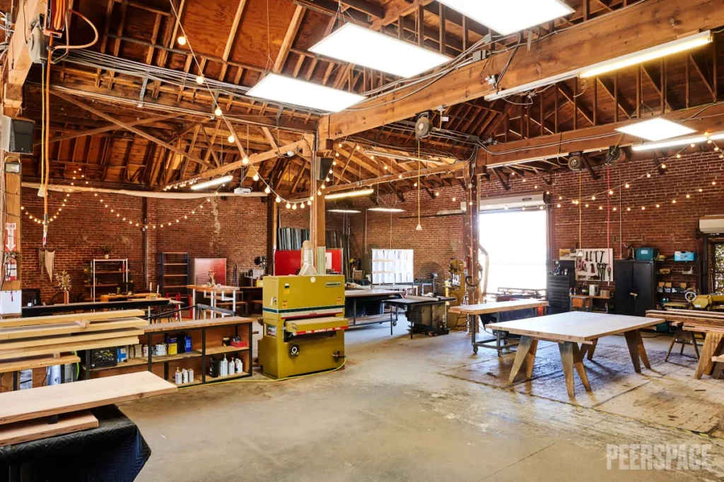 Industrial, Wood Workshop with Natural Light