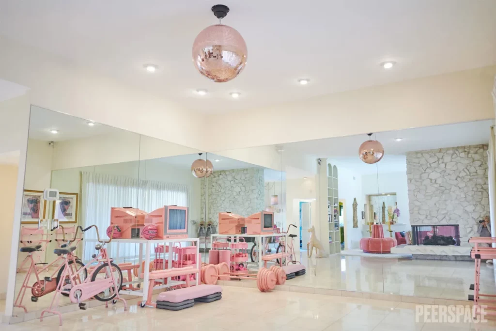 Pink Hollywood Regency Mid Century Vintage House
