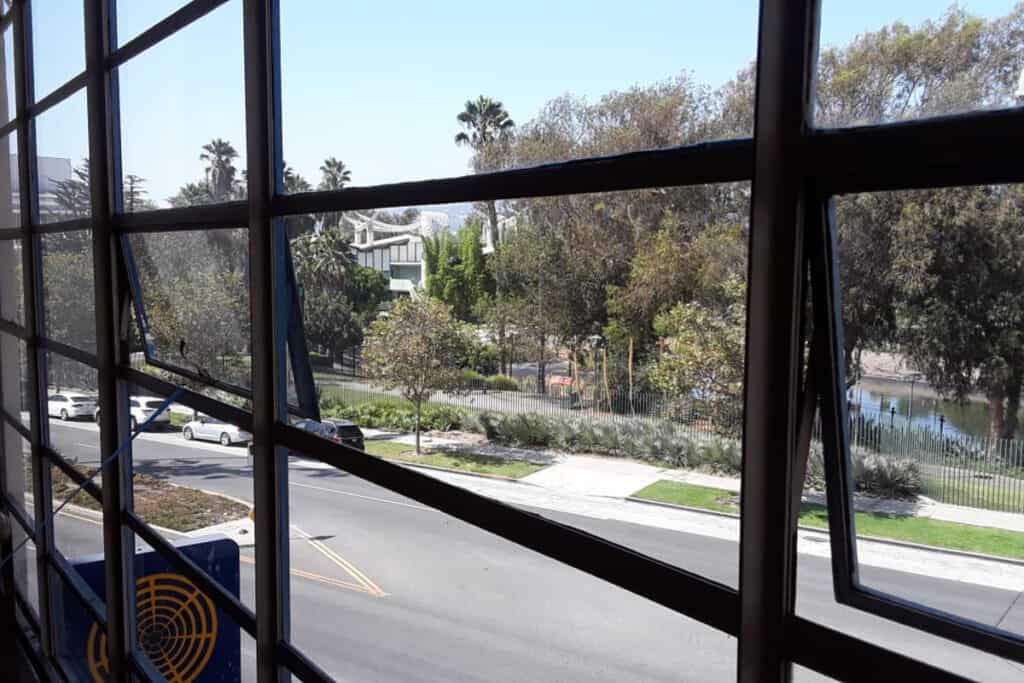 Rustic Cafe with Amazing View of La Brea Tar Pits