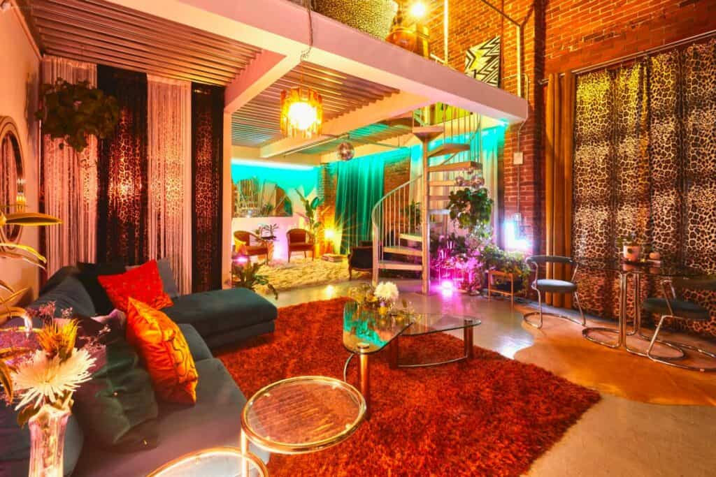 colorful jungle disco rental in LA