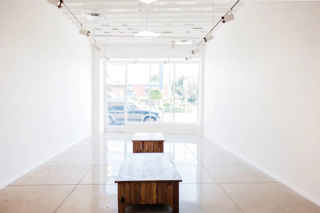 A bright and empty storefront