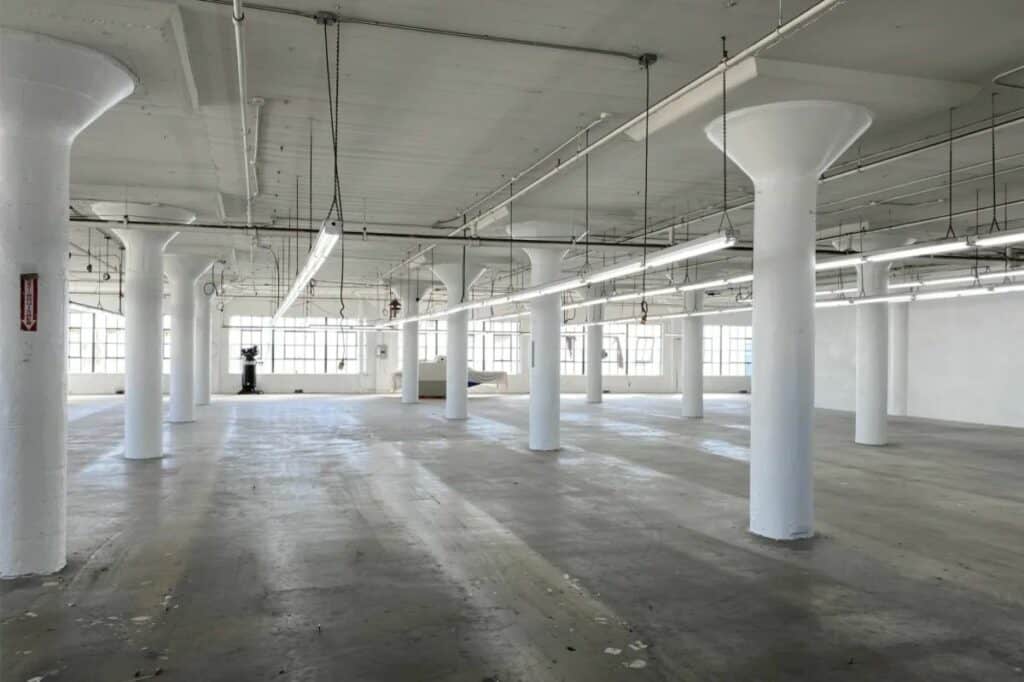 dtla warehouse with skyline views