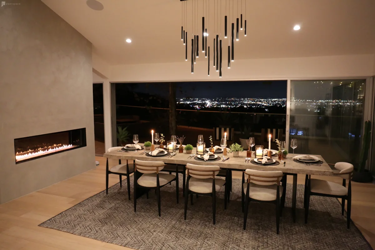 Modern Bel Air Home with Exceptional Skyline View & Private Sport Court