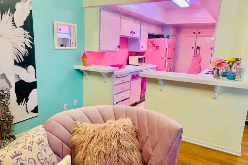 pastel palace in LA