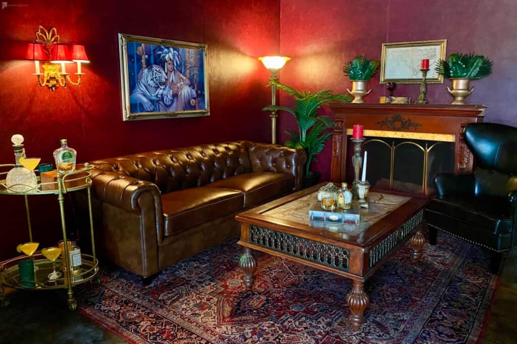 mobster lounge in royal velvet room