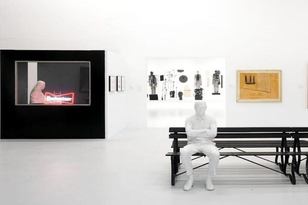 Interior shot of The Margulies Collection at the Warehouse featuring a variety of installations