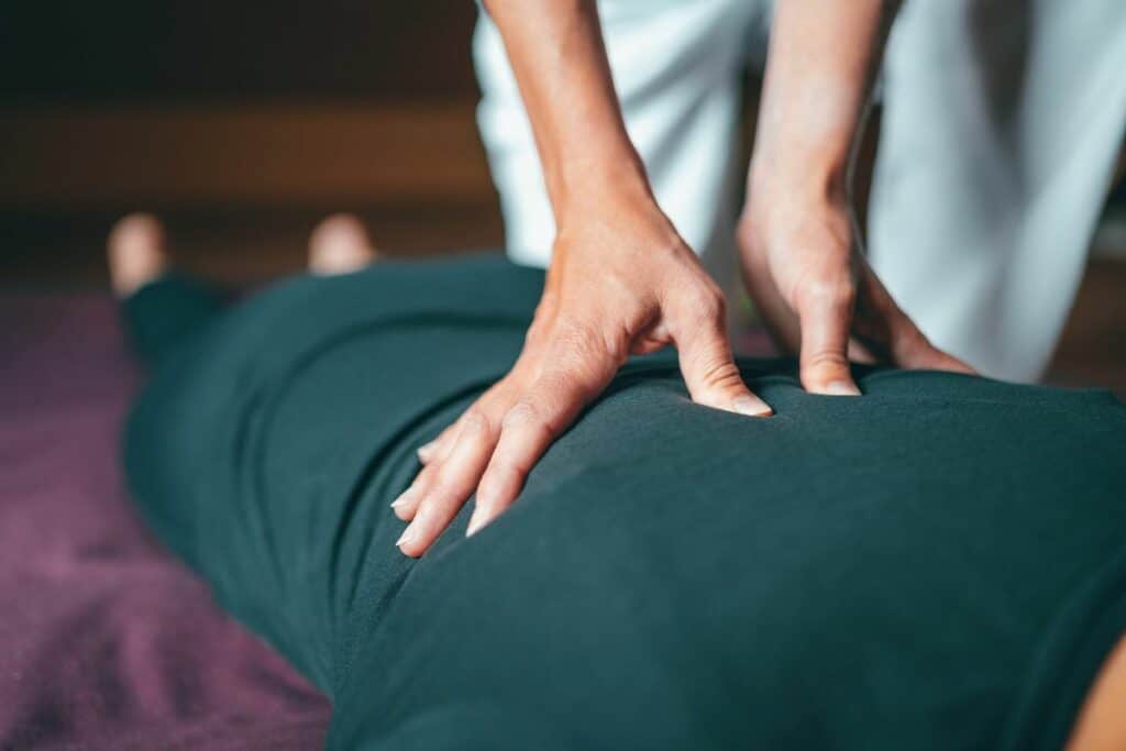 someone giving a massage