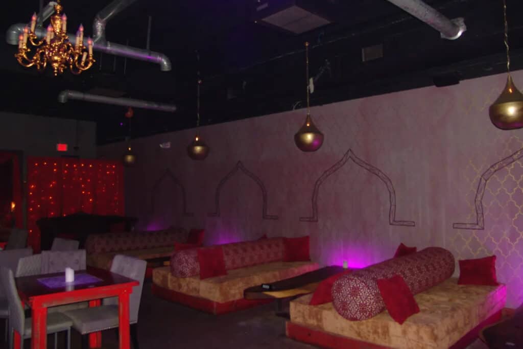 Hookah lounge with authentic Moroccan motif