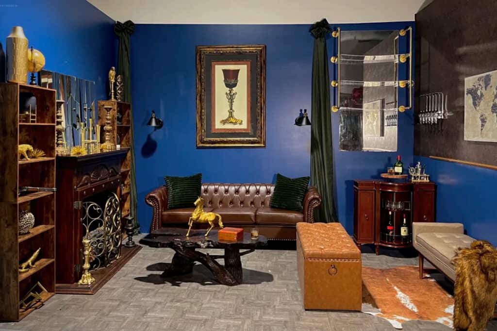 classic miami whiskey and cigar lounge set