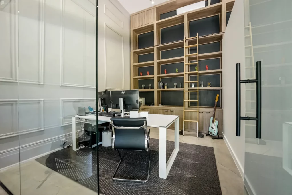 Minimalist private office space 