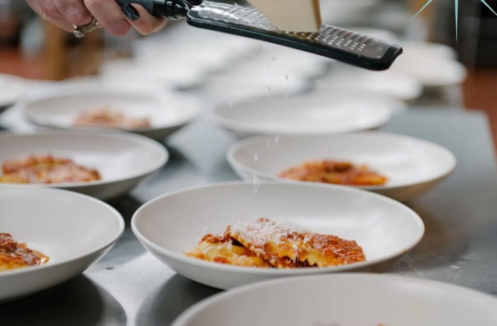 Close up shot of pasta dishes at Moxie in Des Moines