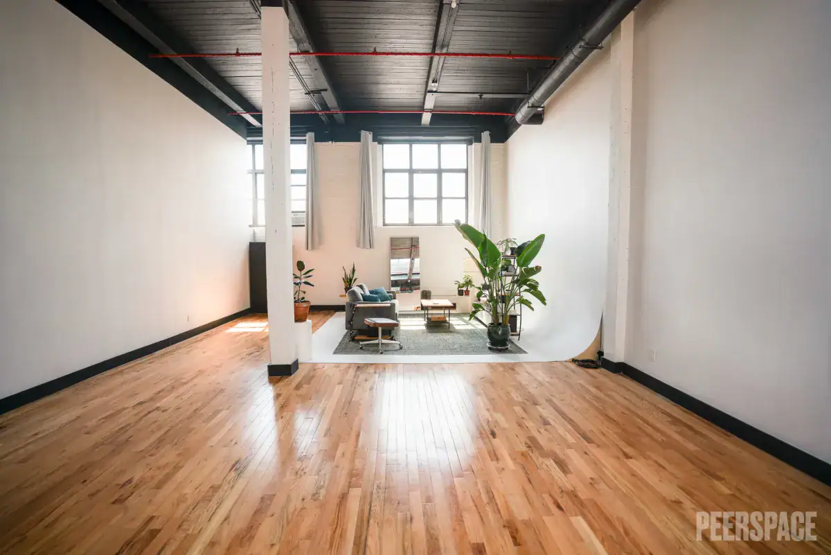 Brooklyn Natural Light Studio with South facing windows and Skylight