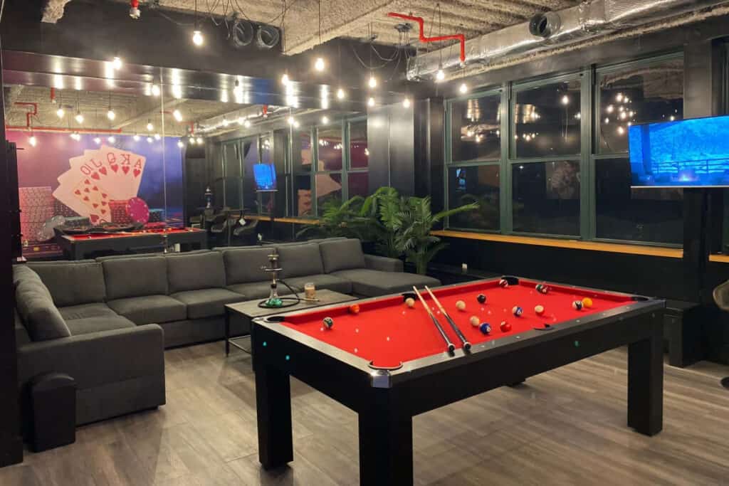 a game lounge in park slope