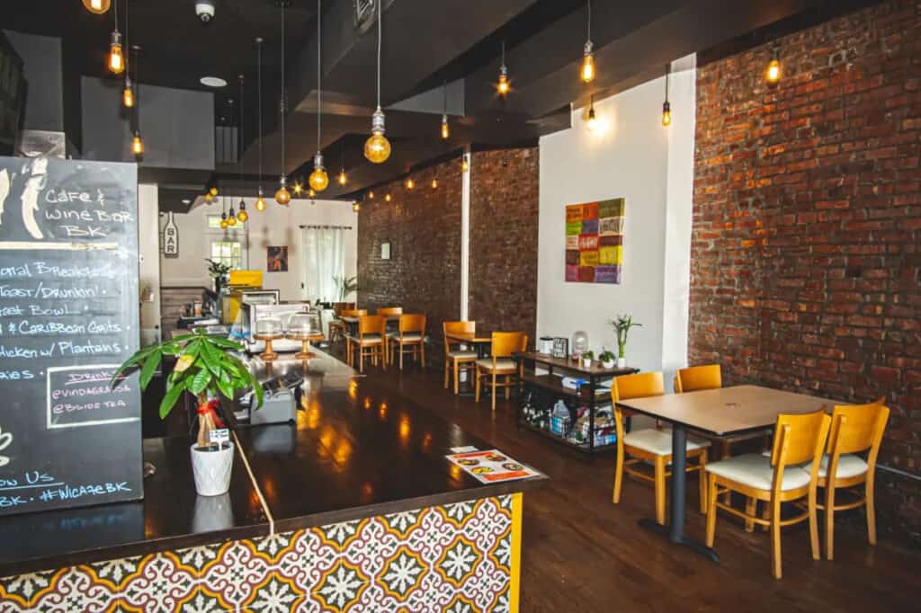 a cute and cozy cafe in crown heights
