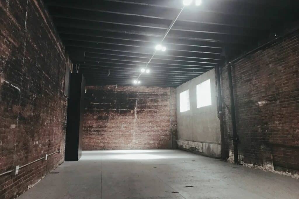 industrial studio with warehouse space