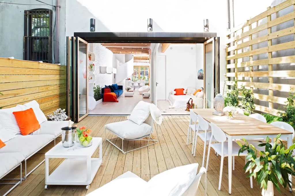 bright zen modern brownstone venue in NYC