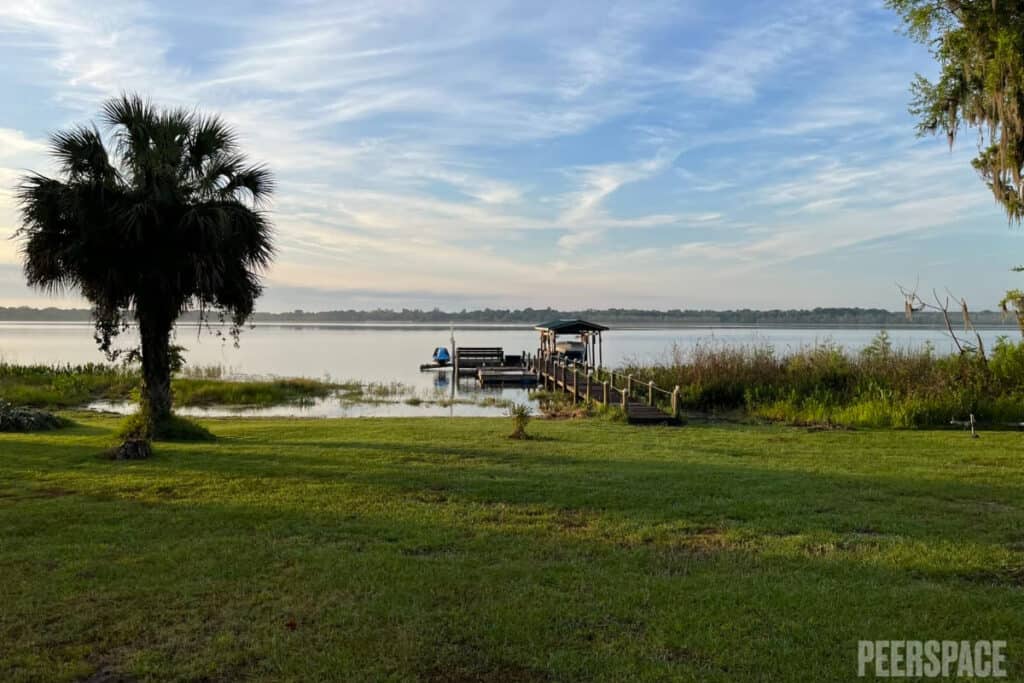 Eco Farm on a lake in the National Forrest