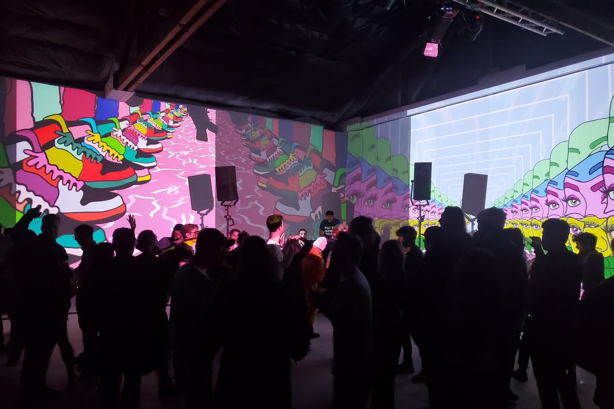 Immersive digital projection event experience at a Denver venue