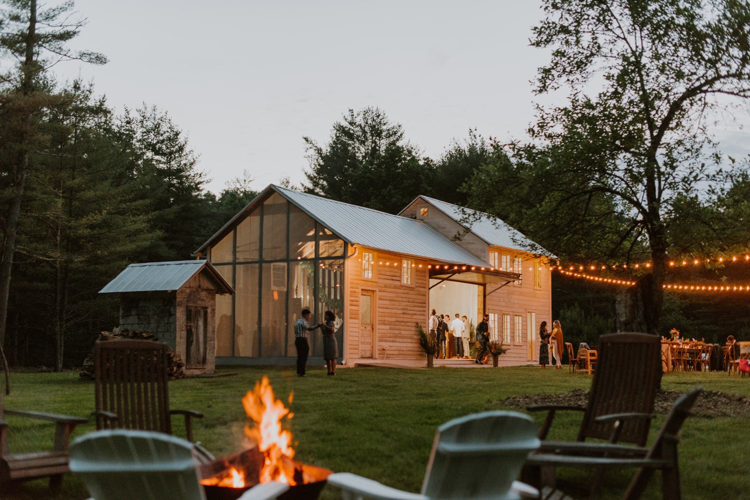 Twilight outdoor celebration managed by professional party planners in New Jersey