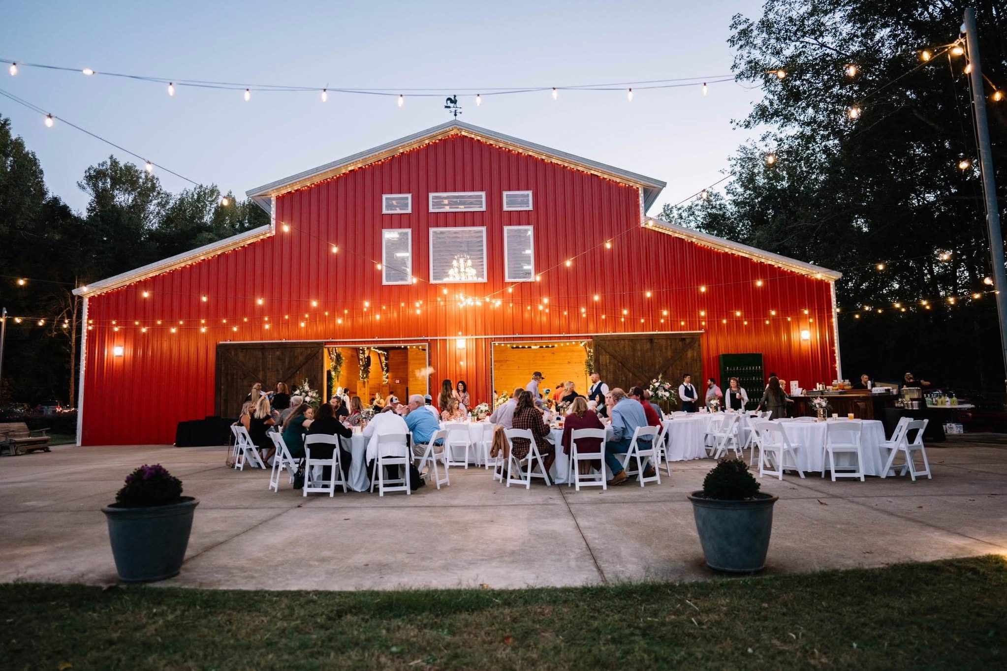 Festive celebration space styled for a South Carolina party