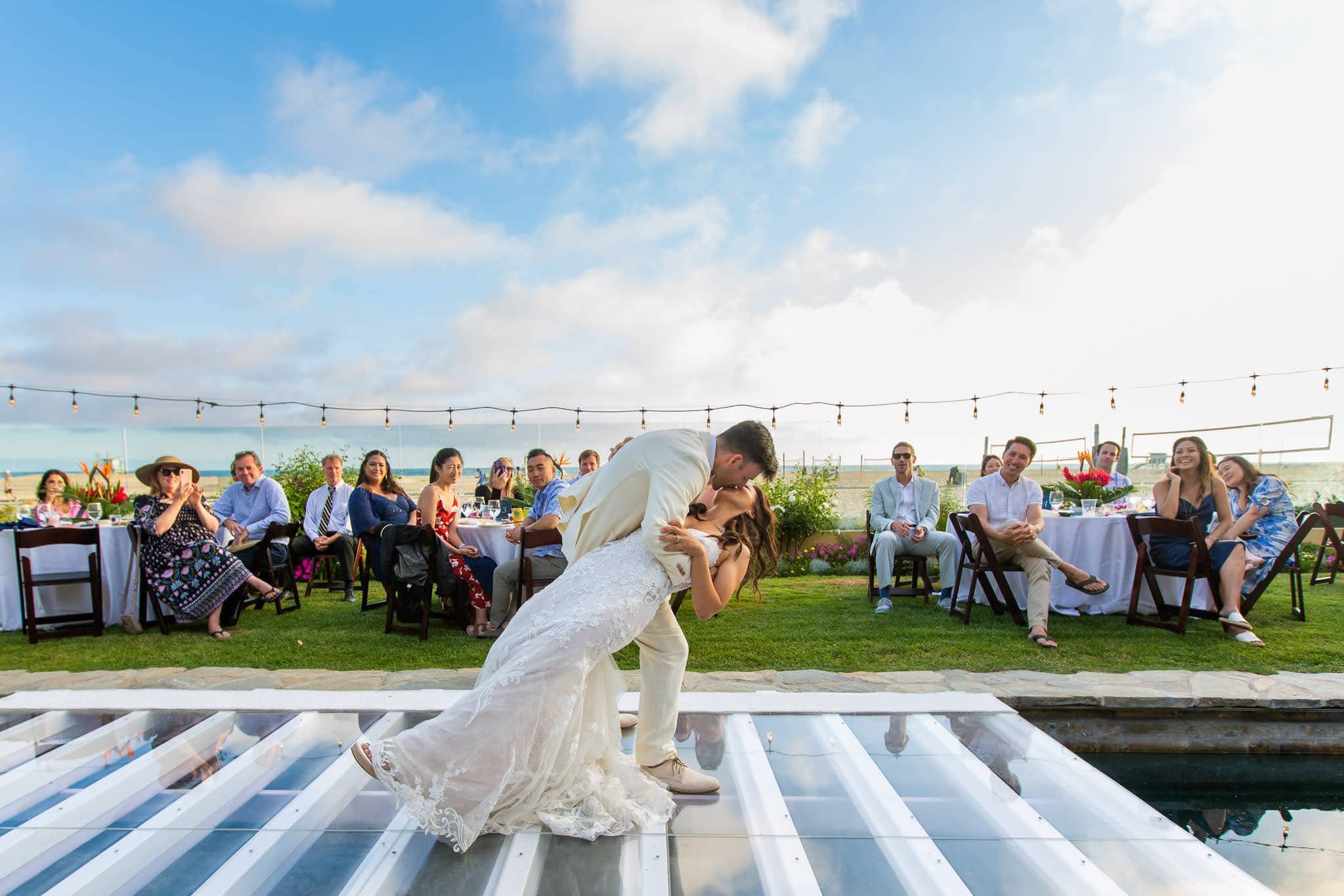 Virginia Beach party planners setting up a curated celebration event space