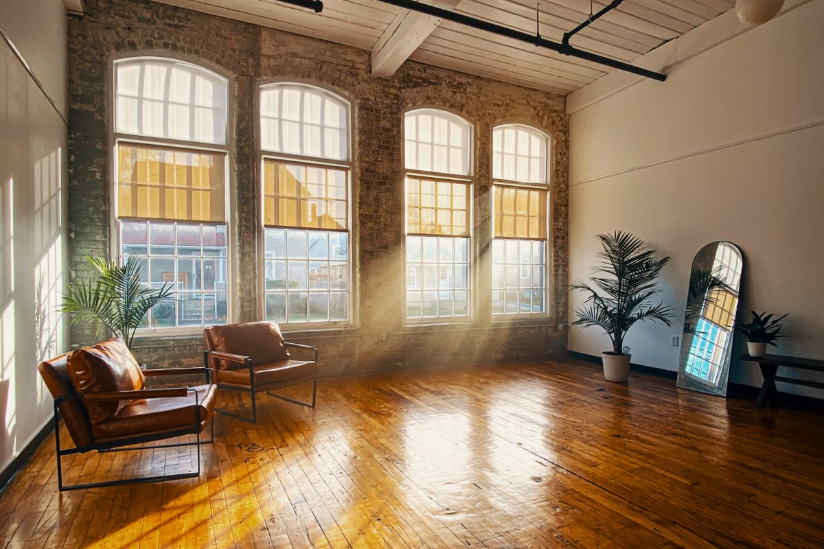 Rustic and Vibrant Open-Concept Creative Studio