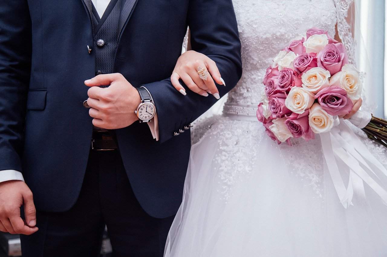 wedding bride and groom