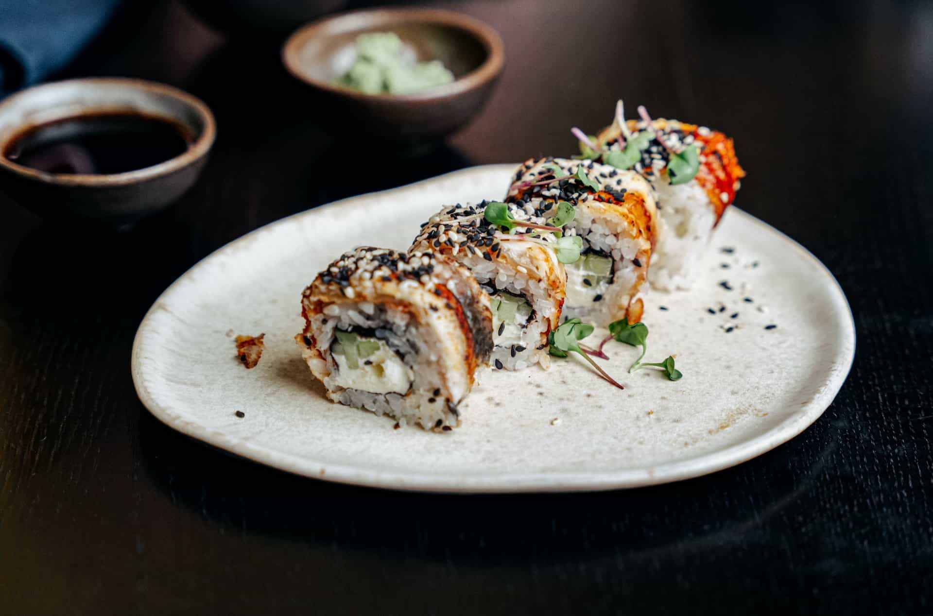 plate of sushi