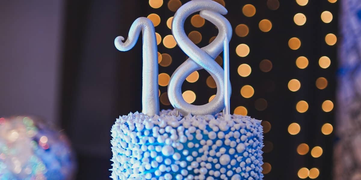 18th birthday cake party decor