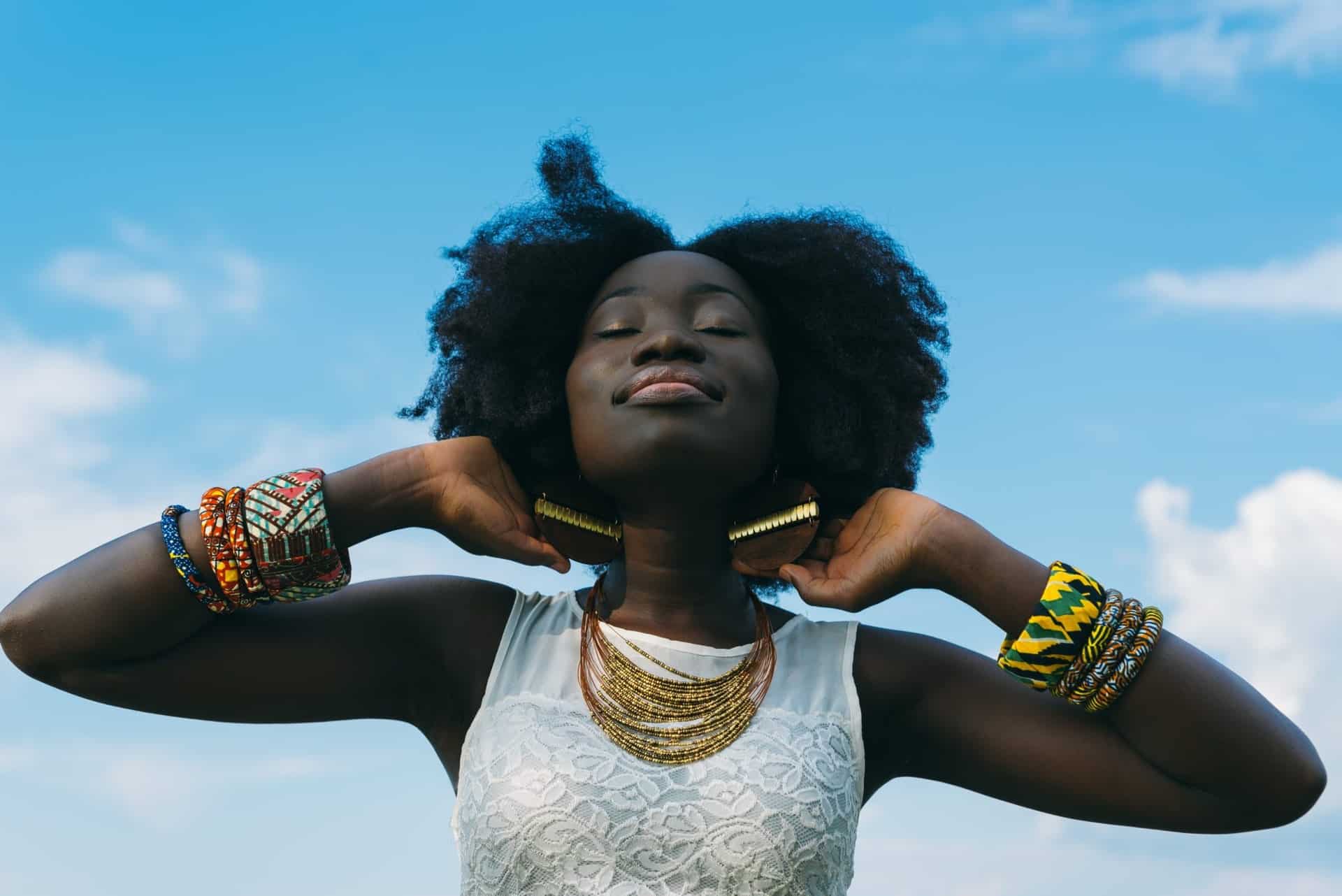 woman wearing bracelets