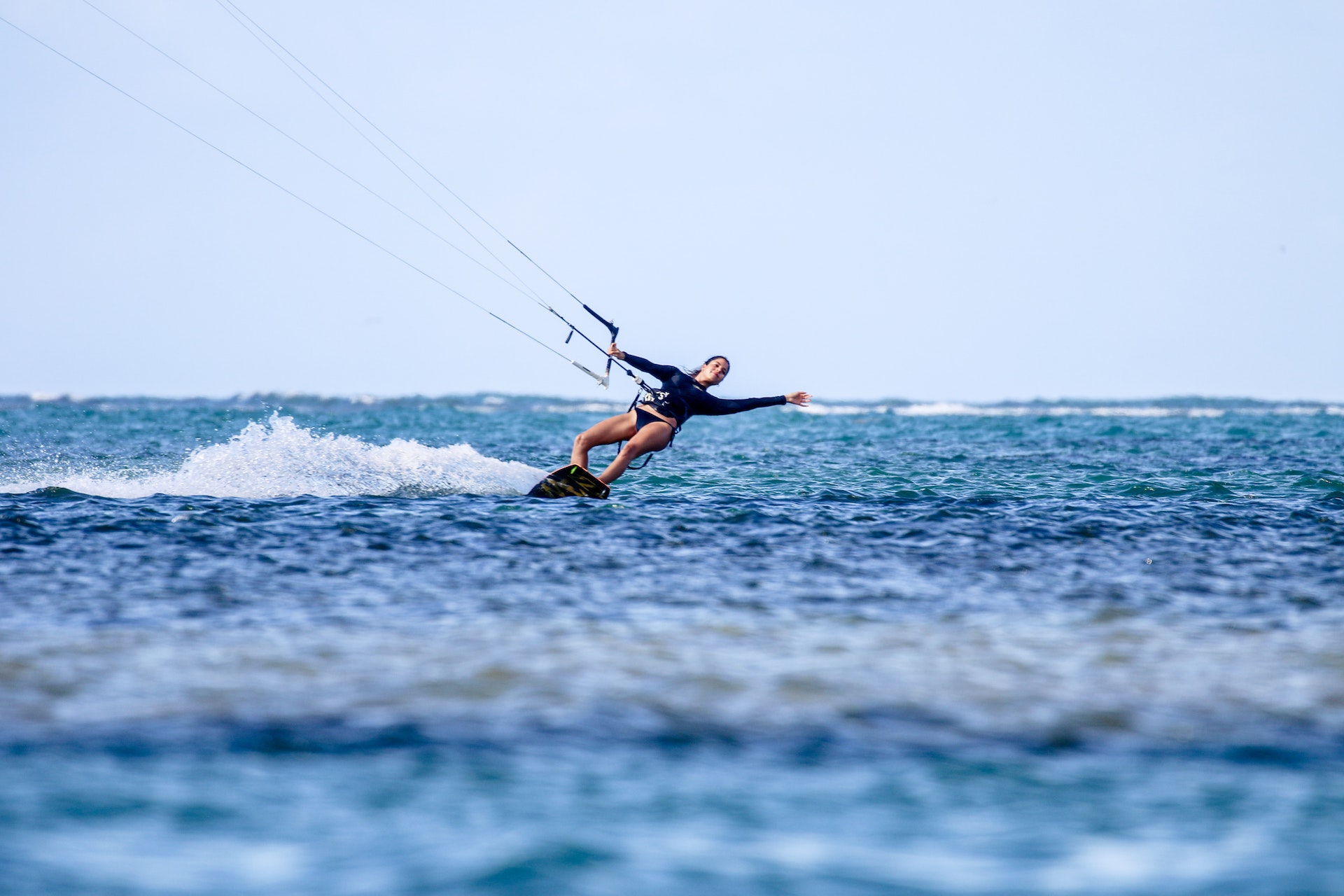 kite surfer on the ocean