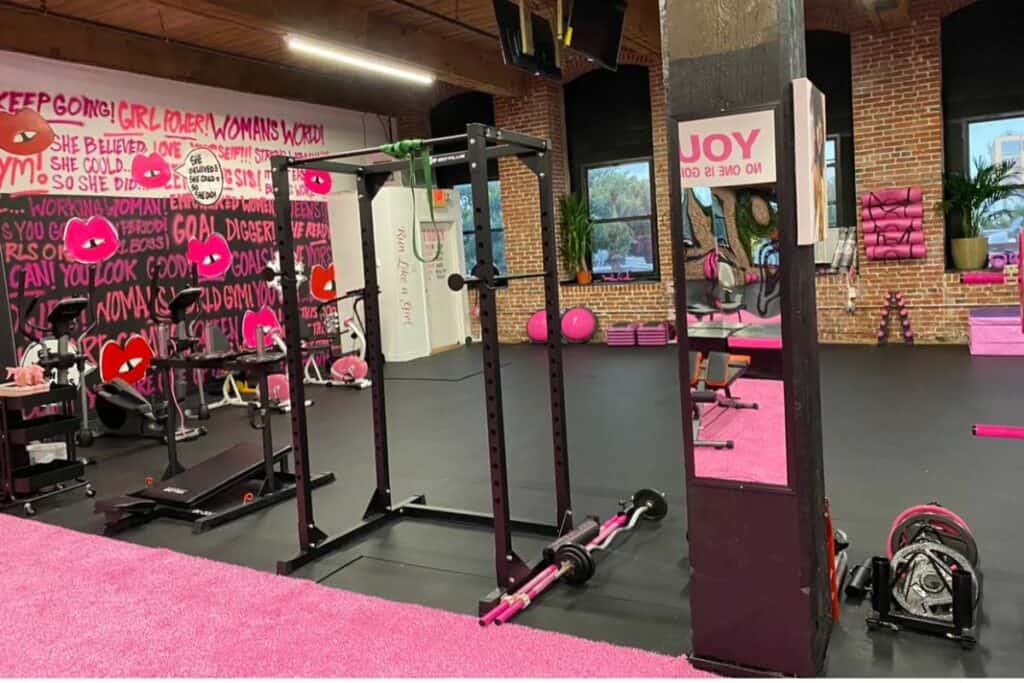 chic pink gym in philly