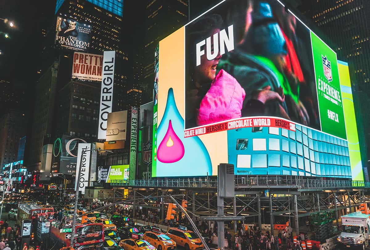 times square advertisements