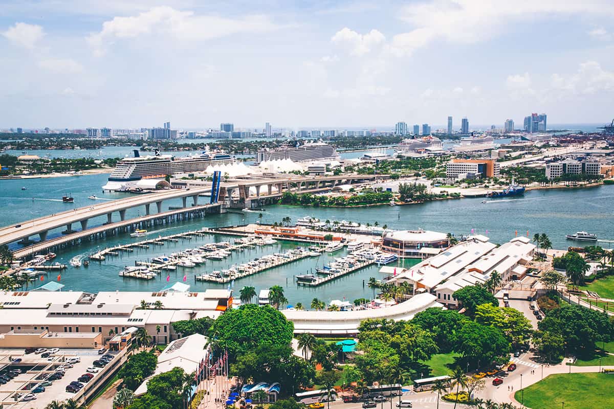 miami aerial view