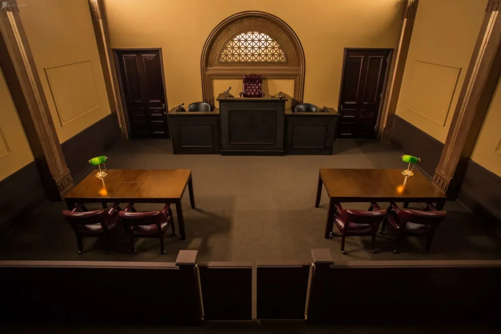 standing courtroom set in pico rivera