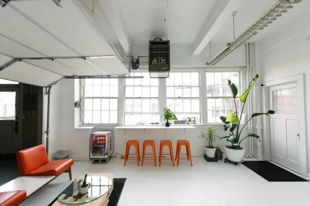 industrial studio with natural light