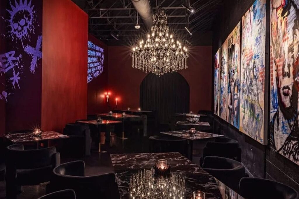 Graffiti is the showcase at Dallas restaurant Punk Noir