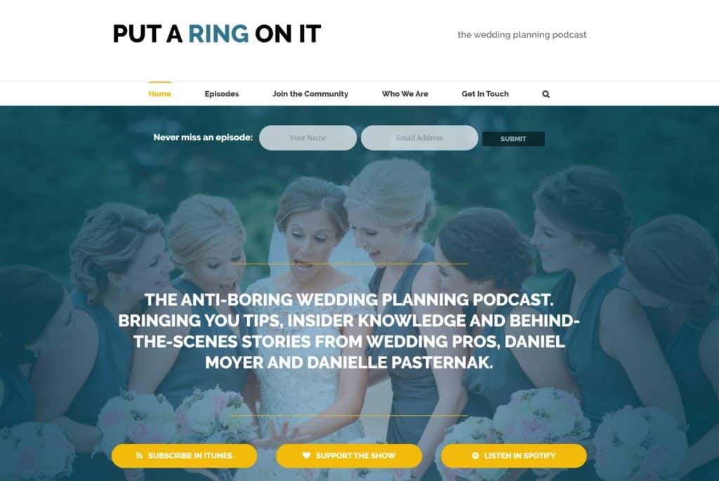 Put a Ring on It homepage