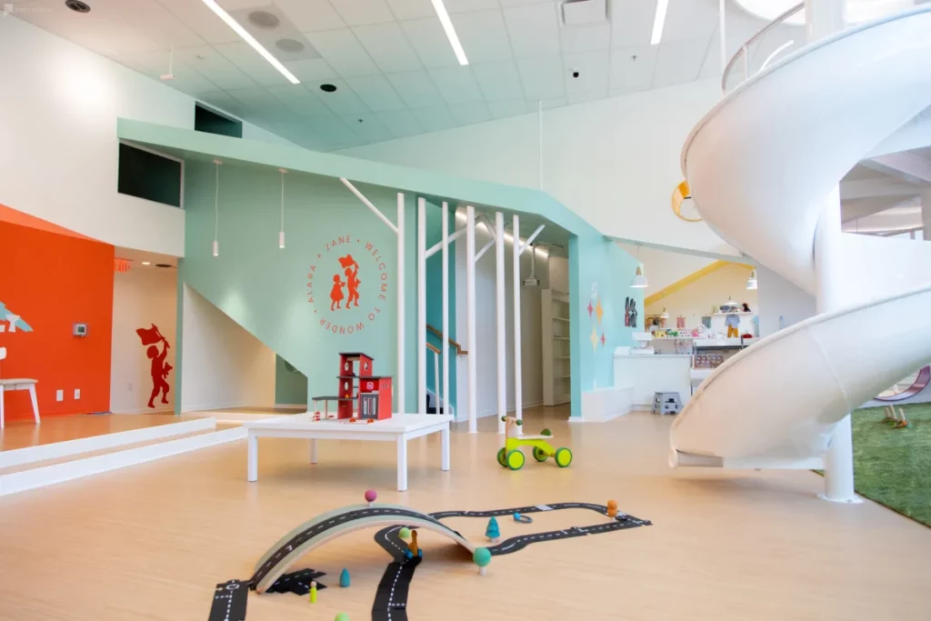 bright and modern kids' play space in raleigh