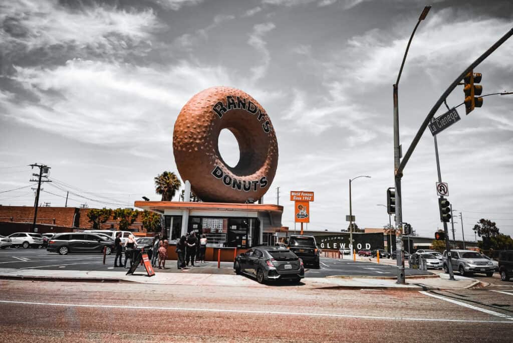 randy's donuts in LA one of the most Instagrammable places LA 