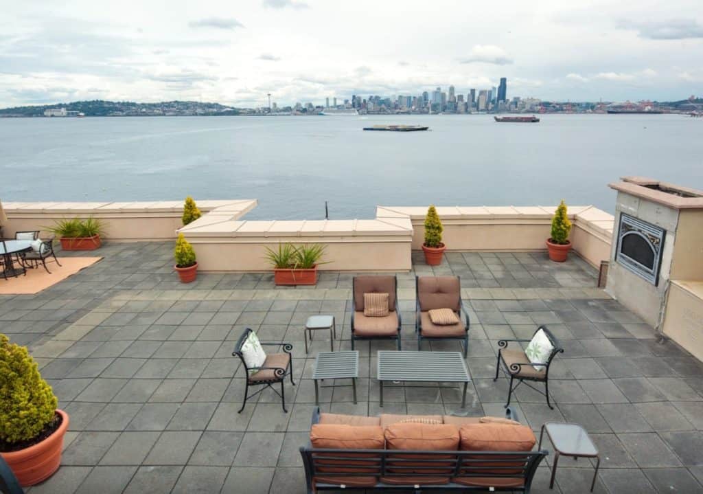 rooftop space alki beach penthouse seattle rental