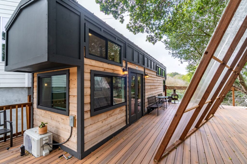 rustic event cabin in the woods
