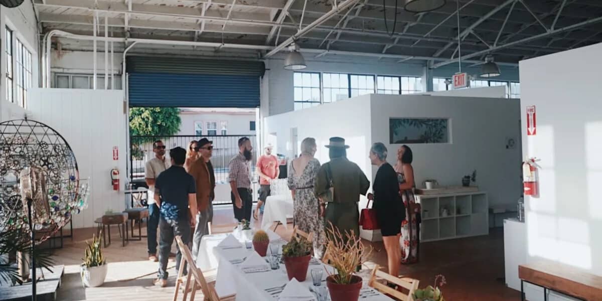 industrial indoor outdoor event space